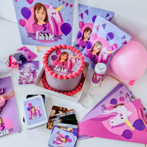 מארז יום הולדת המלא – עוגה, איור וחגיגה!